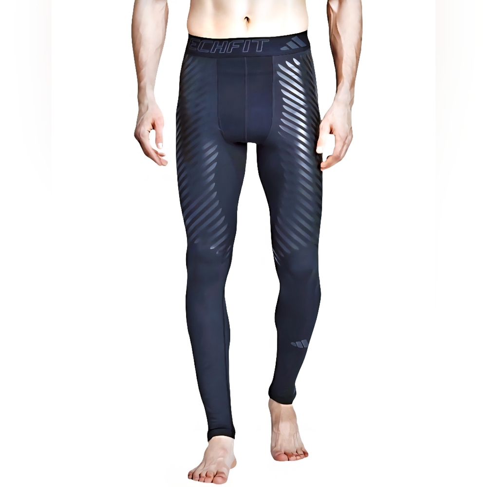 Mens Adidas Techfit Control RHEON Full-Length Leggings Navy Size 2XL MSRP $120